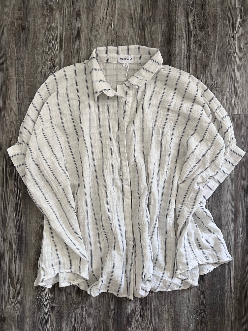 Anniewear LA Oversized Cotton Button Up Shirt